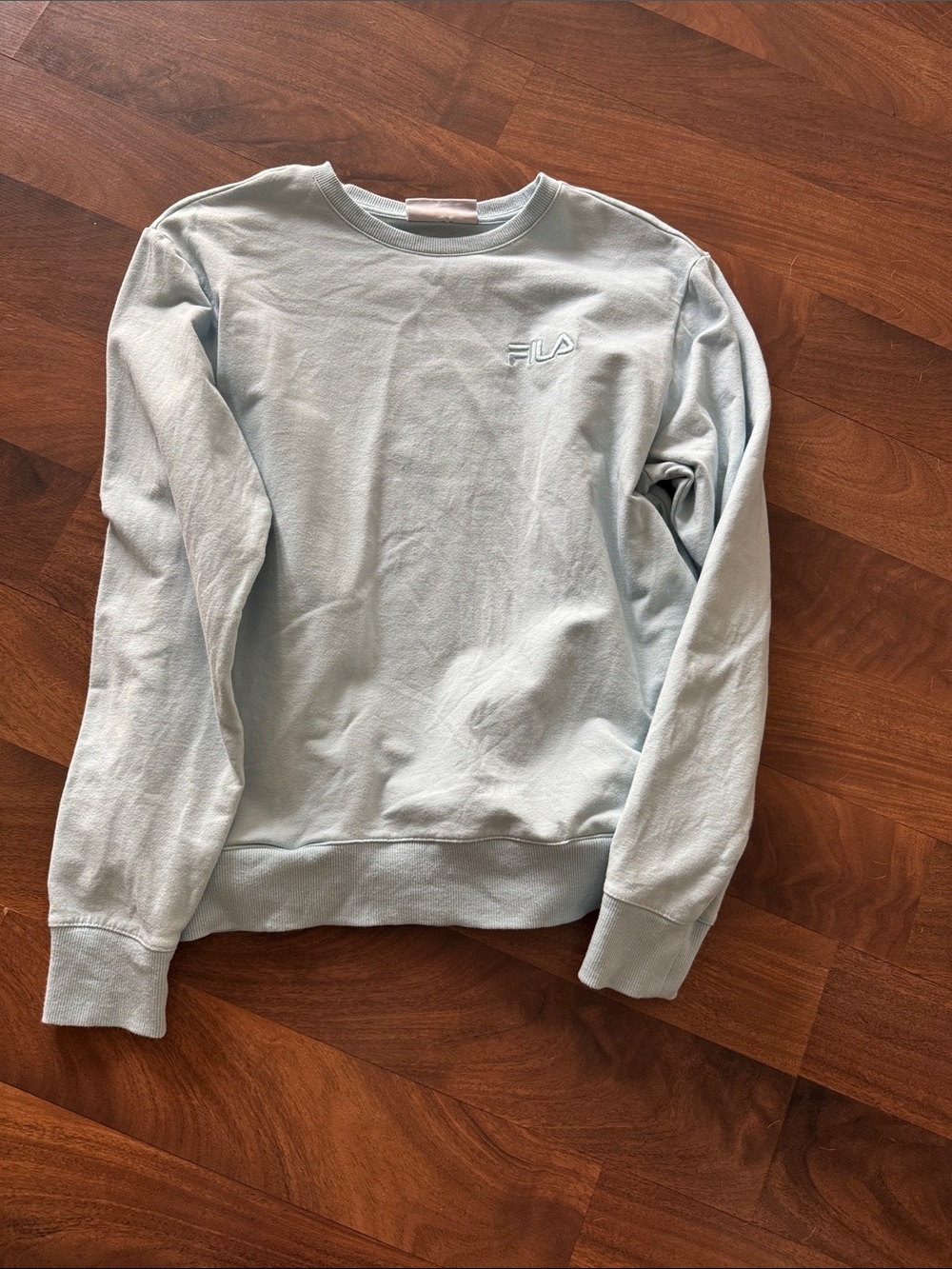 Fila Women’s Light Blue Crewneck Sweatshirt with pockets